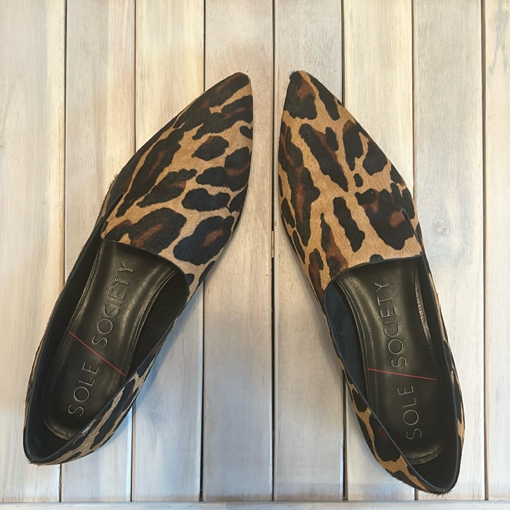 Sole society - size 7.5 - brand new - animal print shoes